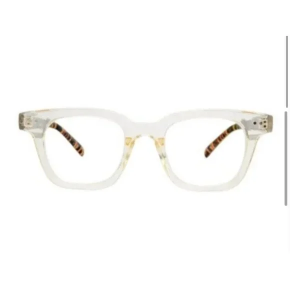 Rachel Zoe RZ Marnika Blue Light Blocker Fashion Glasses Womens Beige Animal Pri - Picture 12 of 12